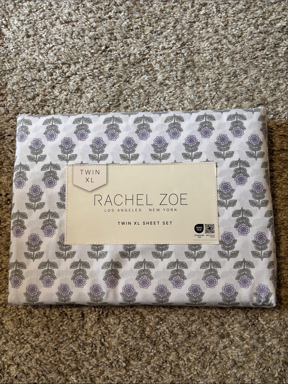 NWT Rachel Zoe Twin XL Floral Sheet Set
